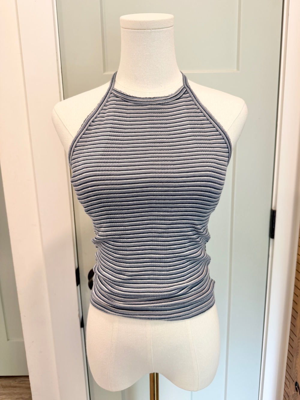 American Eagle Striped Halter Top Y2K 90s XS